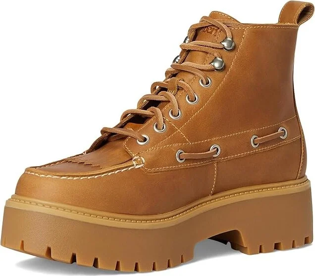 Timberland Stone Street Mid Lace-Up Women's Boots Wheat Full Grain : 8.5 B - Medium, Leather - Image 5