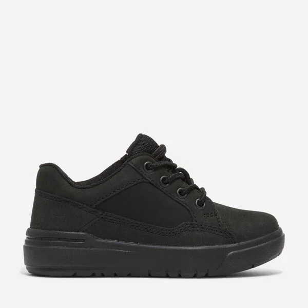 Timberland Toddler Allston Low Lace-Up Sneaker, Black Nubuck,