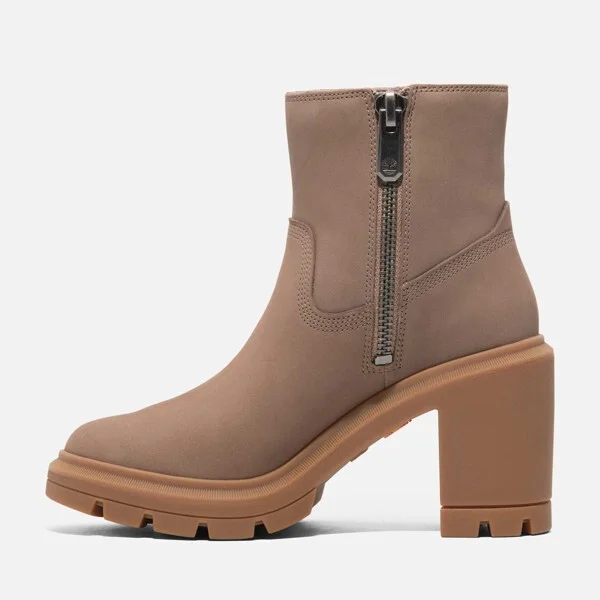 Timberland Women's Allington Heights Mid Zip Boot, Taupe Nubuck, - Image 2