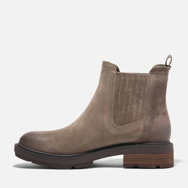 Timberland Women's Brimfield Mid Chelsea Boot, Brown Full-Grain, - Image 4