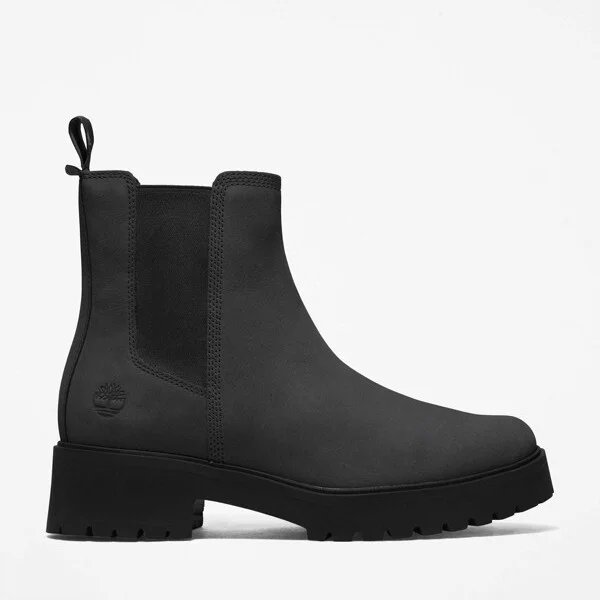 Timberland Women's Carnaby Cool Chelsea Boot, Black Nubuck,