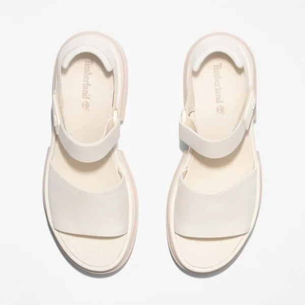 Timberland Women's Everleigh Ankle Strap Sandals, White, - Image 2