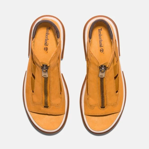 Timberland Women's Everleigh Gladiator Sandal, Wheat Nubuck, - Image 2