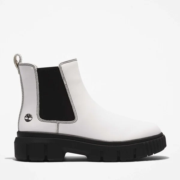 Timberland Women's Greyfield Chelsea Boots, White,