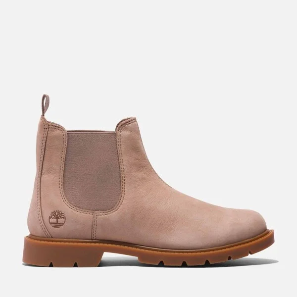 Timberland Women's Linden Woods Chelsea Boot, Brown Full-Grain,