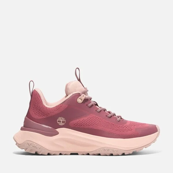Timberland Women's Motion Access Low Lace-Up Sneaker, Red Knit,
