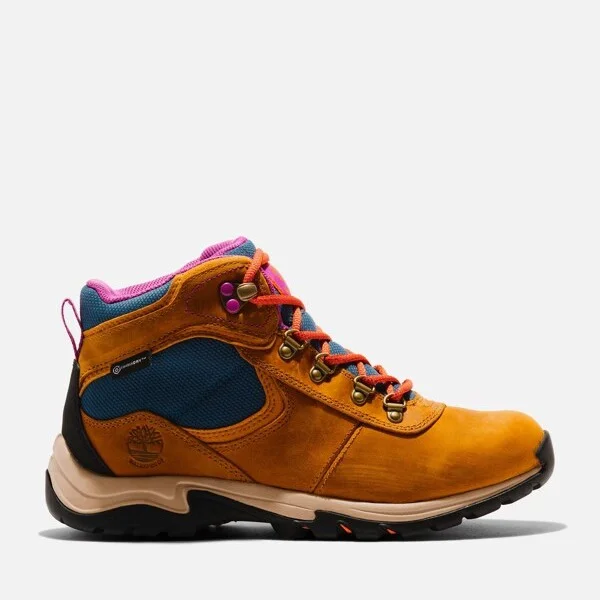 Timberland Women's Mt. Maddsen Mid Lace-Up Waterproof Hiking Boot, Wheat,