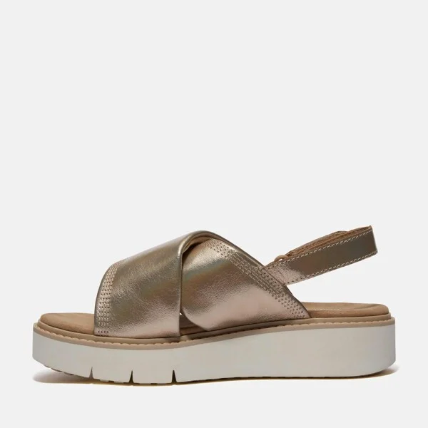 Timberland Women's Safari Dawn Backstrap Sandal, Gold Metallic, - Image 2