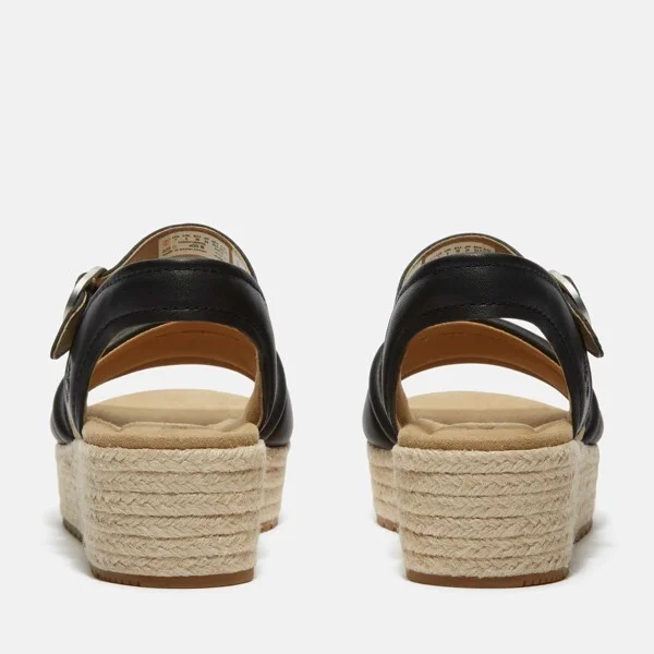 Timberland Women's Santorini Sun Backstrap Sandal, Black Full-Grain, - Image 2
