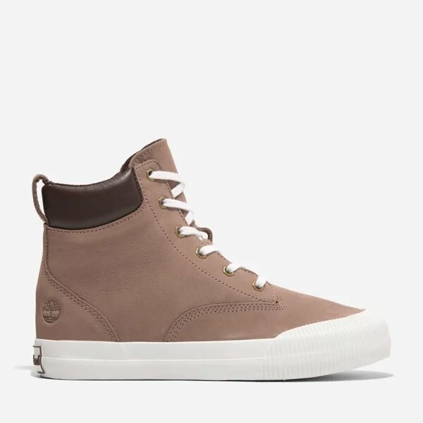 Timberland Women's Skyla Bay 2.0 High Top Lace-Up Sneaker, Taupe Grey,