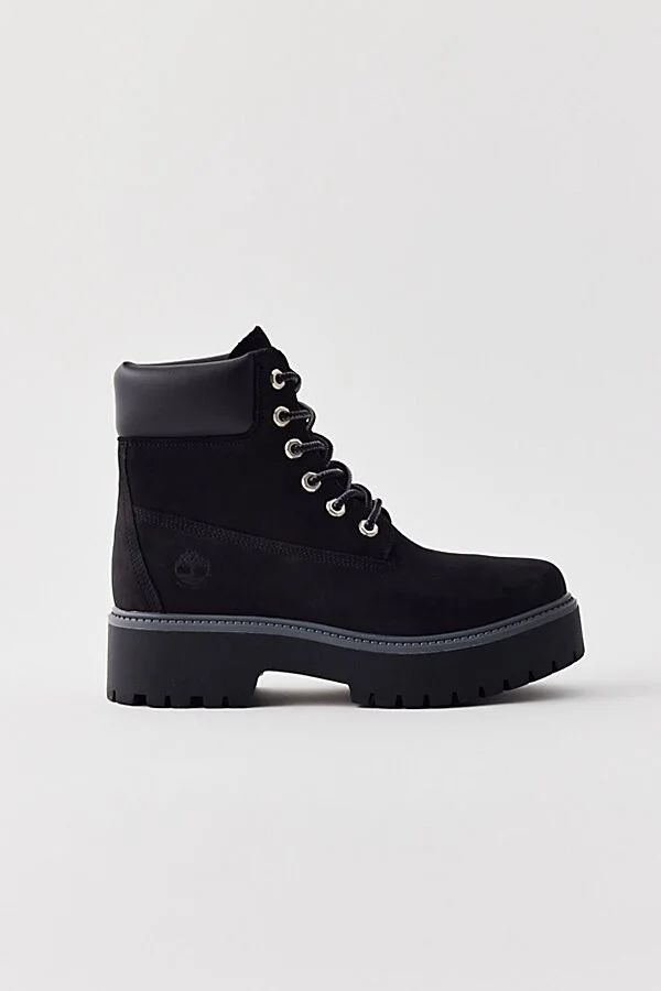 Timberland Women's Stone Street 6-Inch Platform Waterproof Boot in Black - Image 3