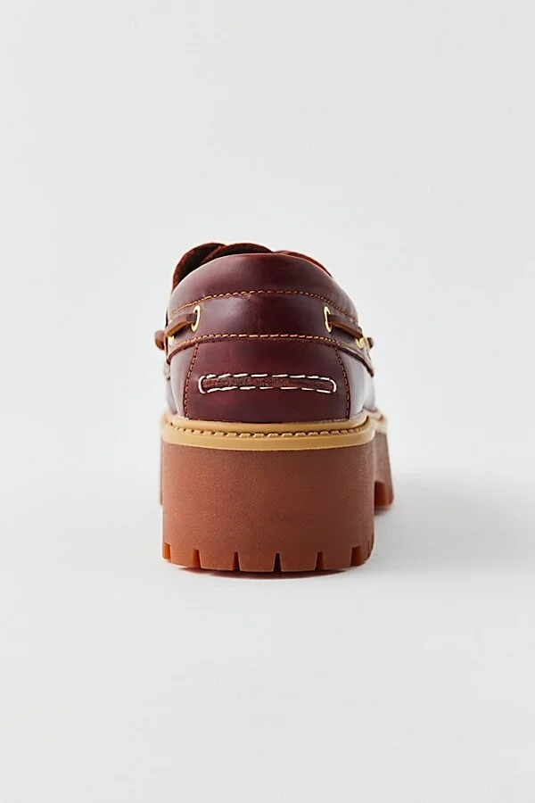 Timberland Women's Stone Street Boat Shoe in Rootbeer - Image 4