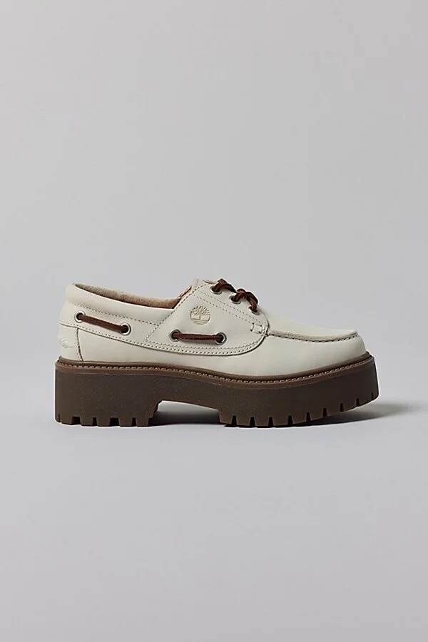 Timberland Women's Stone Street Boat Shoe in Rootbeer - Image 8