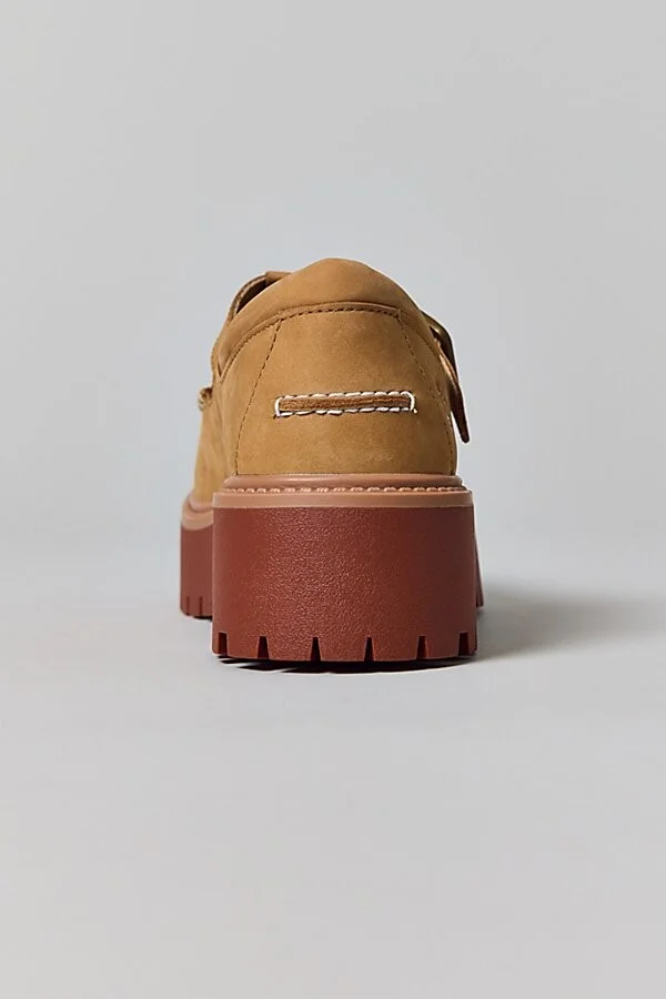 Timberland Women's Stone Street Platform Buckle Shoe in Black Full Grain - Image 7