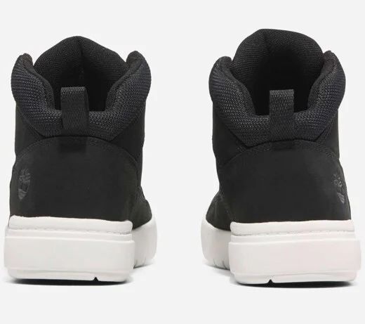 Timberland Youth Allston Mid Lace-Up Sneaker, Black Nubuck, - Image 2