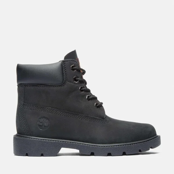 Timberland Youth Timberland Classic 6-Inch Waterproof Boot, Black,