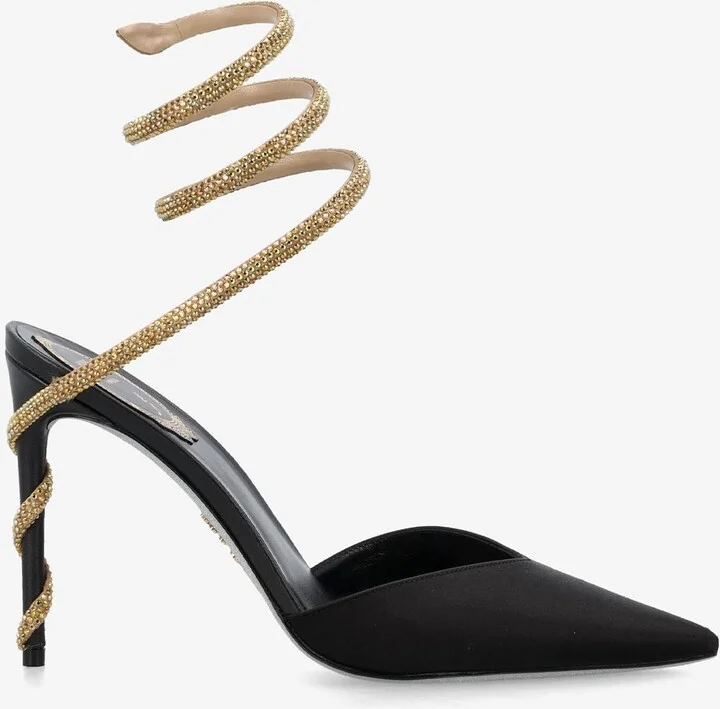 Tina 105 Crystal-Embellished Pumps