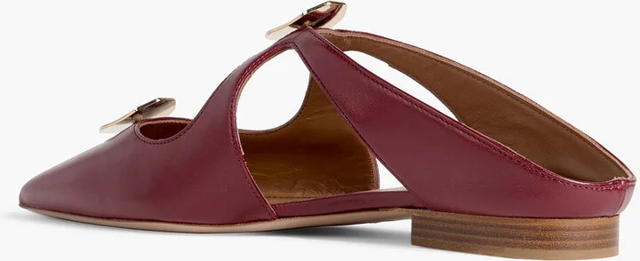 Tina embellished leather point-toe flats - Image 3