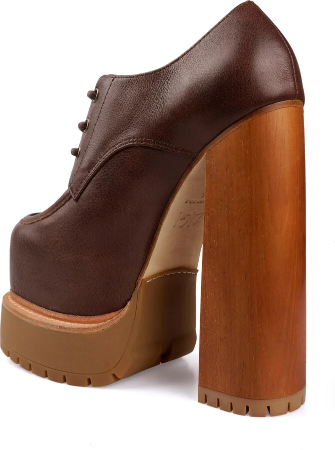 Tina Lace-Up Platform Shoe - Image 8
