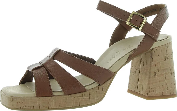 Tina Womens Slip On Open Toe Platform Sandals