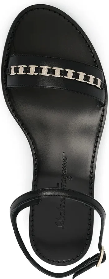 tiny Vara bow appliqué trim sandals - Image 4