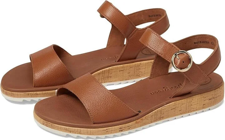 Tippi Sandals Women's US 10.5 Brown Leather Adjustable Strap ZOGG217