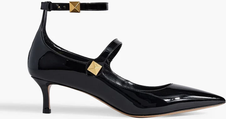 Tiptoe patent-leather pumps