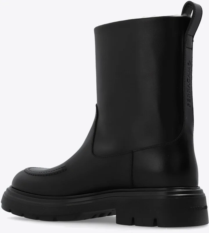 Tirba Fur Leather Ankle Boots - Image 2