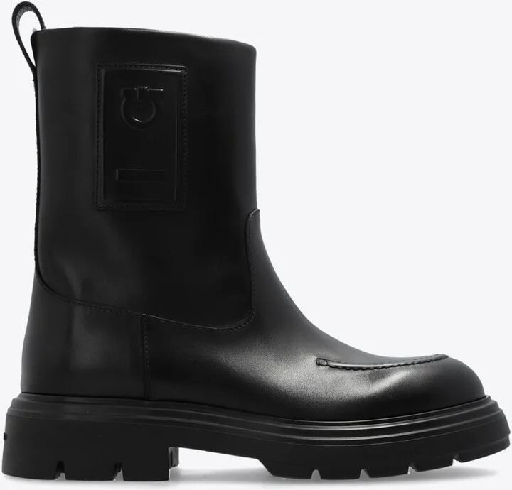 Tirba Fur Leather Ankle Boots