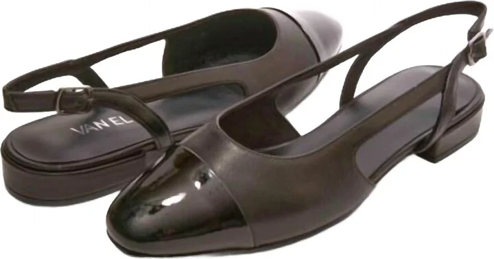 Tisha Slingback Flat In Black