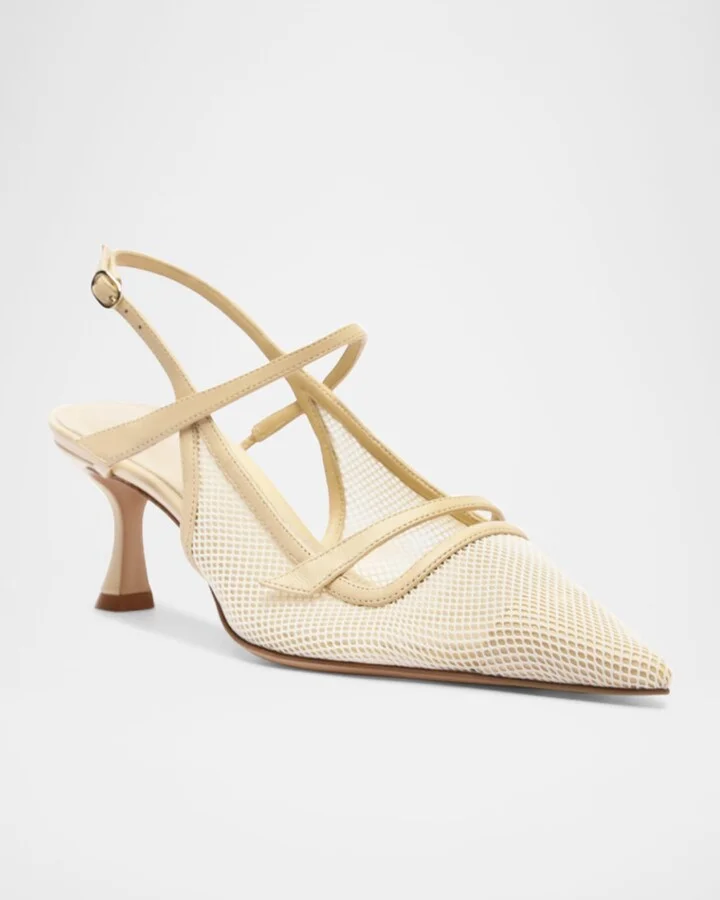 Tita Mesh 60 Slingback Pumps - Image 4