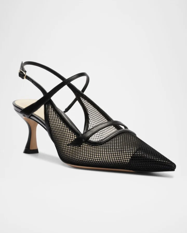Tita Mesh 60 Slingback Pumps - Image 5