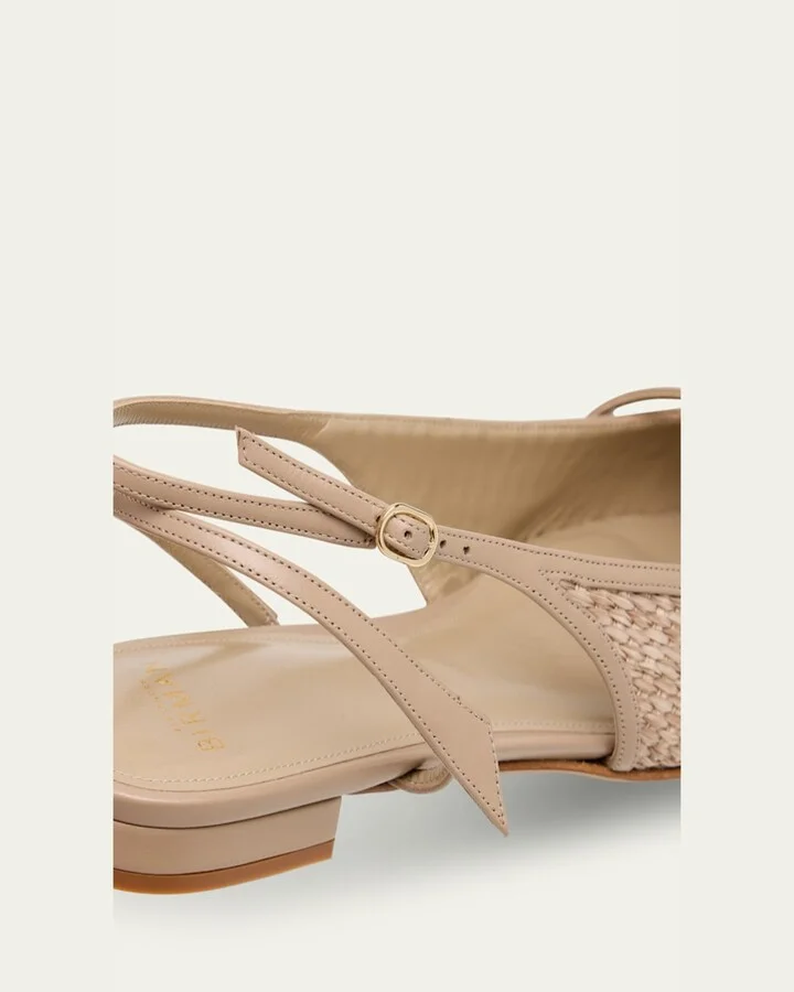Tita Raffia Ballerina Flats - Image 2