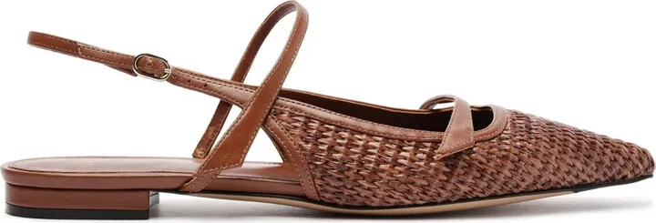 Tita Raffia ballerina shoes