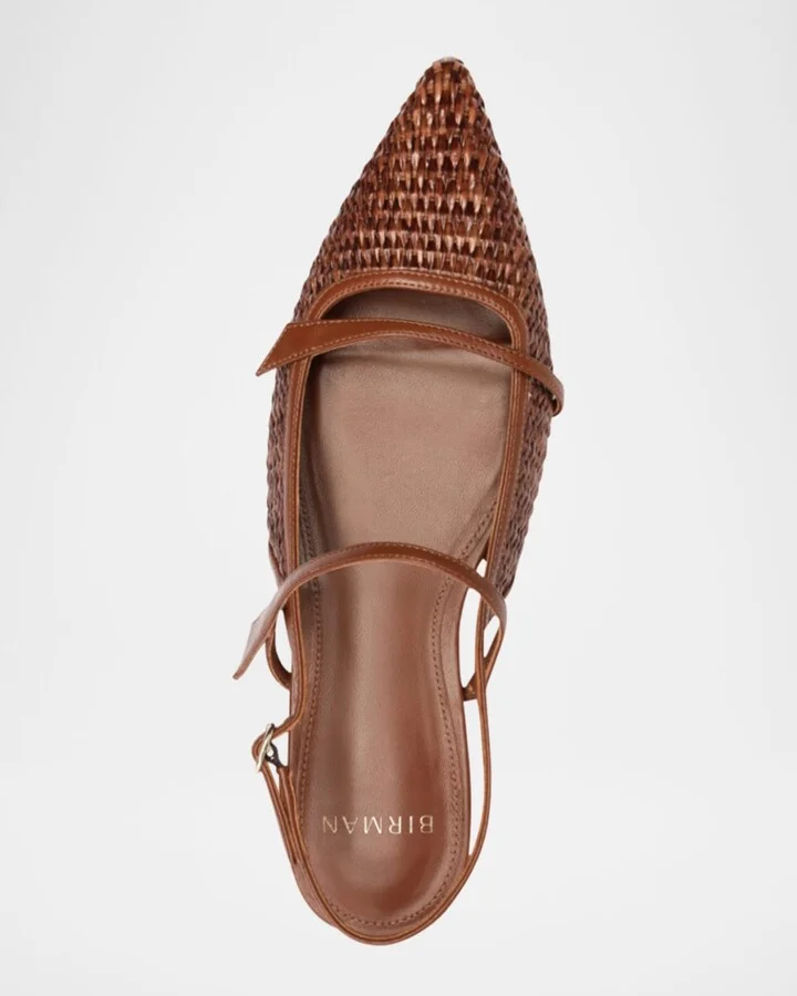 Tita Raffia Slingback Flats - Image 3