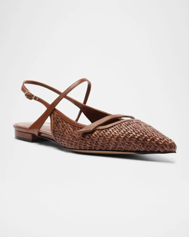 Tita Raffia Slingback Flats - Image 5