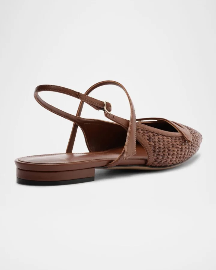 Tita Raffia Slingback Flats - Image 6