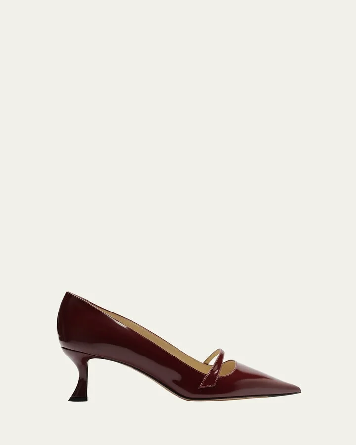 Tita Shiny Leather Mary Jane Pumps