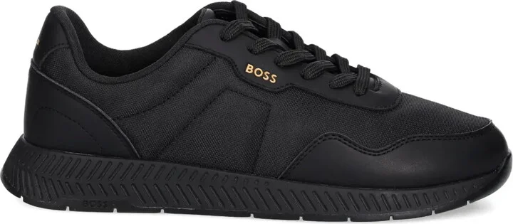 Titanium lace-up sneakers