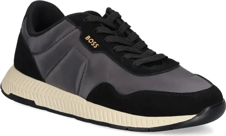 Titanium panelled lace-up sneakers - Image 2