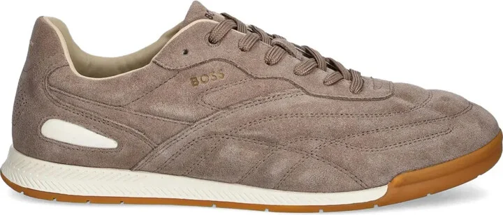 Titanium suede sneakers