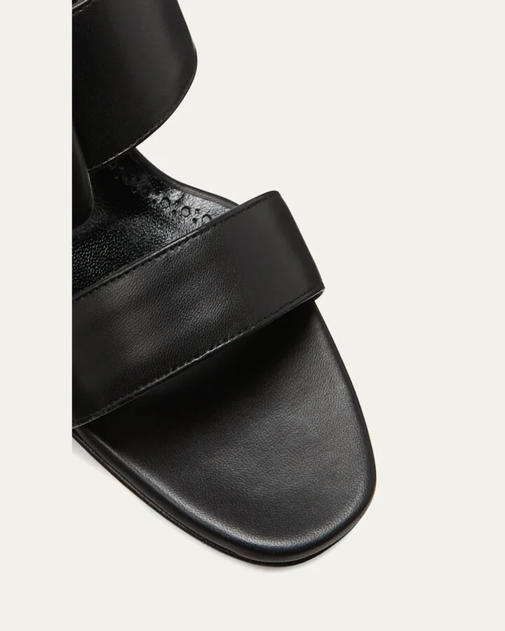Tituba Leather Buckle Slide Sandals - Image 7