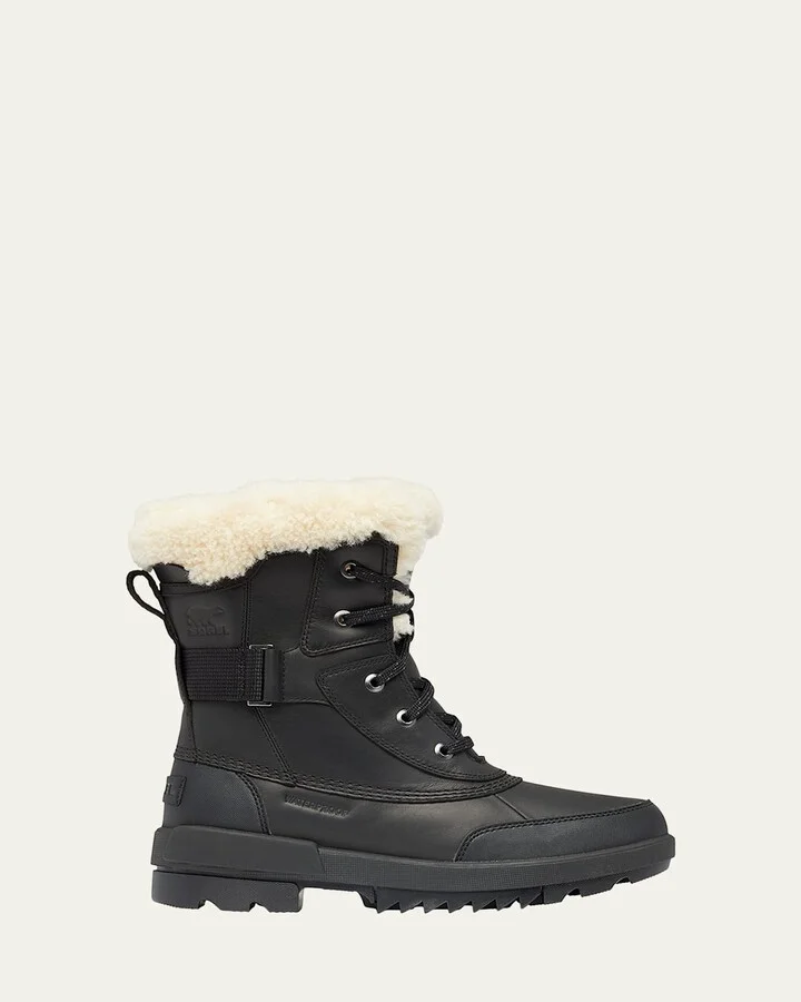 Tivoli Leather Shearling Snow Booties