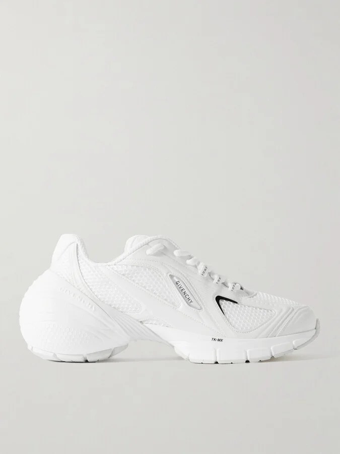 TK-MX Mesh, Rubber and Faux Leather Sneakers