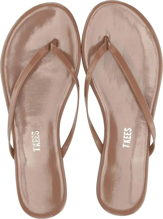 TKEES Foundation Gloss Women's Sandals Beach Bum : 8 B - Medium, Patent Leather/Leather - Image 2