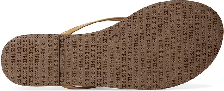 TKEES Foundation Gloss Women's Sandals Coco Butter : 7 B - Medium, Patent Leather/Leather - Image 4