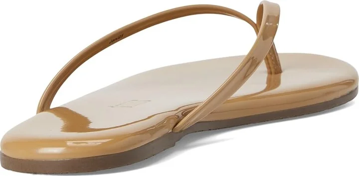 TKEES Foundation Gloss Women's Sandals Coco Butter : 7 B - Medium, Patent Leather/Leather - Image 5