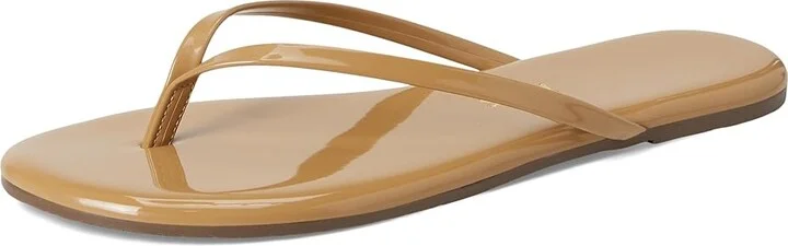 TKEES Foundation Gloss Women's Sandals Coco Butter : 7 B - Medium, Patent Leather/Leather - Image 6