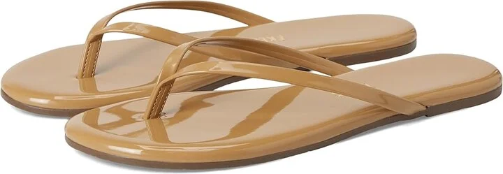 TKEES Foundation Gloss Women's Sandals Coco Butter : 7 B - Medium, Patent Leather/Leather