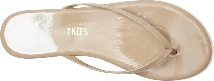 TKEES Foundation Gloss Women's Sandals Sunkissed : 7 B - Medium, Patent Leather/Leather - Image 3